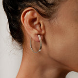 Adelaide Hoops in Sterling Silver
