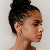 Adelaide Hoops in Sterling Silver