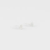Circle Studs in Sterling Silver