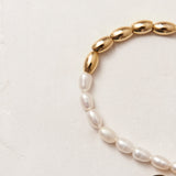 Contrast Bracelet in Gold