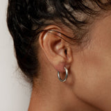 Gia Hoop in Silver