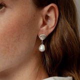 Marcel Pearl Studs in Sterling Silver