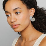 Mira Art Deco Studs in Silver