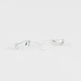 Rose Earrings in Sterling Silver