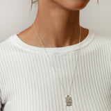 The Kiss Necklace in Sterling Silver