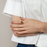 Miro Signet Ring in Gold